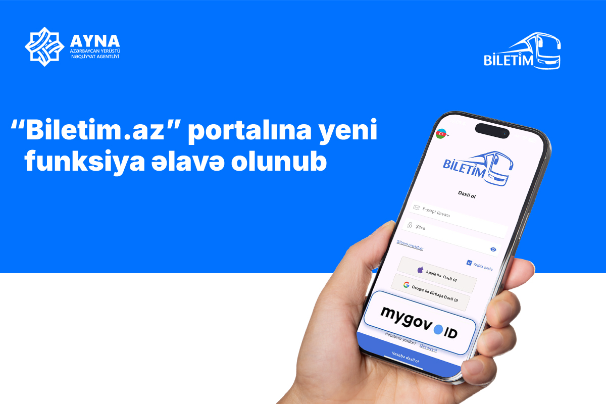 “Biletim.az” portalına yeni funksiya əlavə olunub