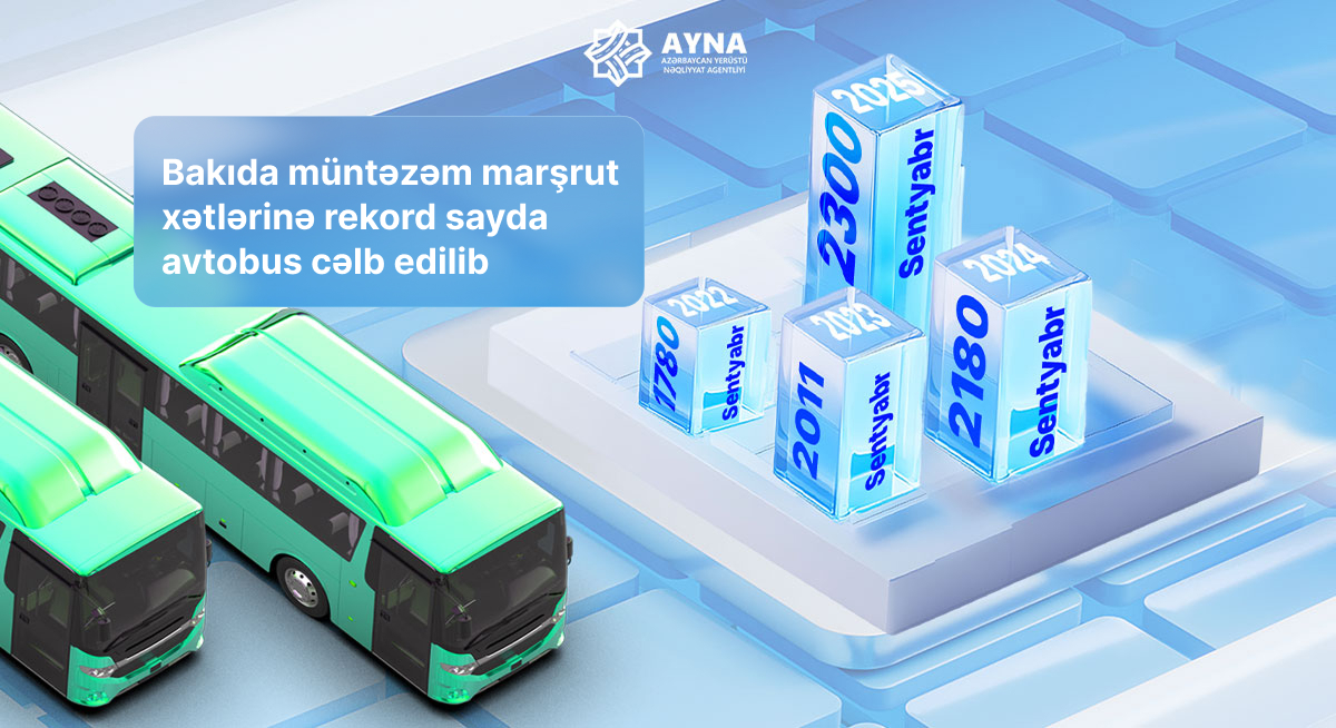 Bakıda marşrut xətlərinə 2300-dən çox avtobus cəlb ediləcək