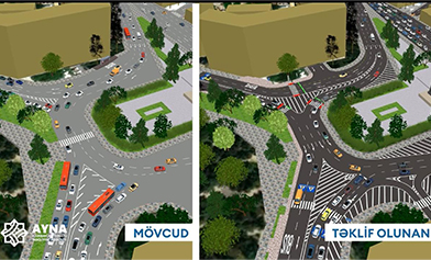Nərimanov prospekti, Mikayıl Müşfiq və Qurban Xəlilov küçələrinin kəsişməsində yeni layihə icra olunur