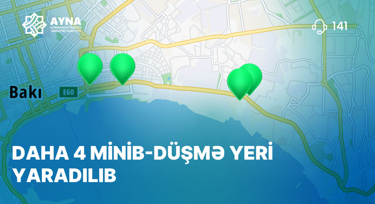 Daha dörd ünvanda minib-düşmə yerləri yaradılıb