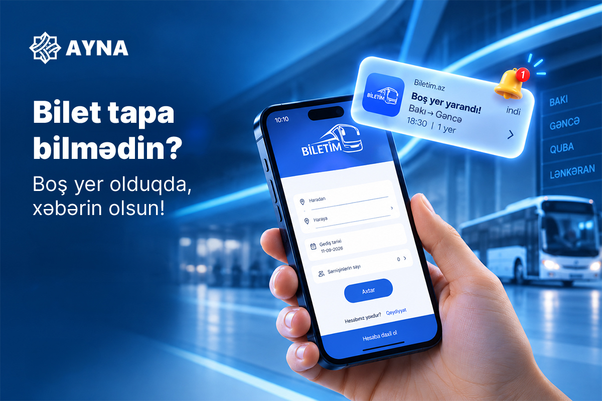 “Biletim.az” portalına daha bir funksiya əlavə olunub