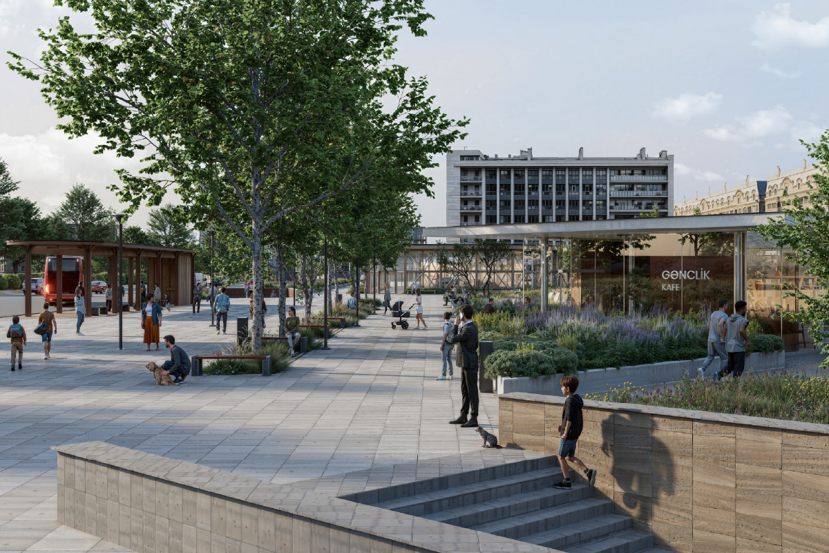 «Gənclik» metrosunun qarşısındakı meydan rahat şəhər mühitinə çevriləcək
