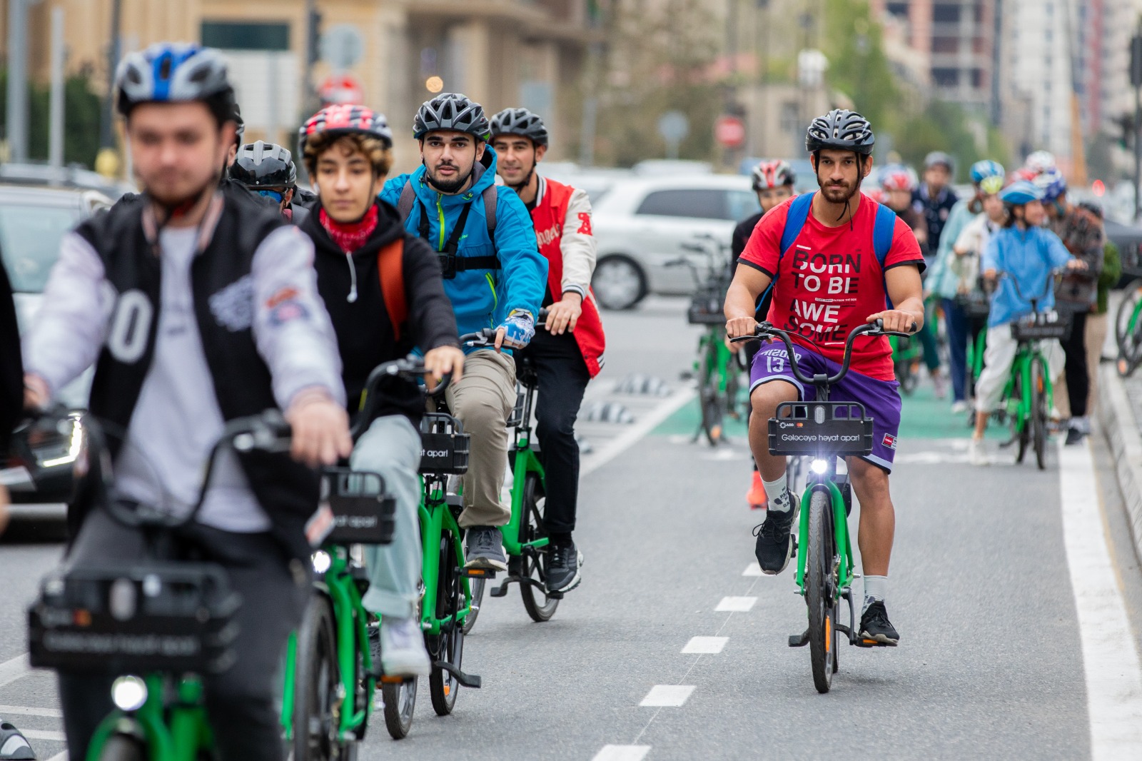 Bakıda velosiped yolları test edildi