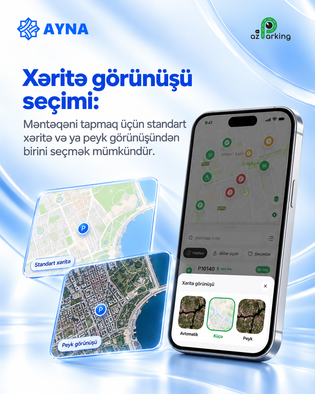 “AzParking” mobil tətbiqinə yeni funksiyalar əlavə edilib