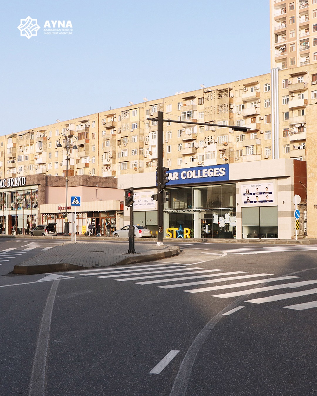 Məhəmməd Hadi və Qaçaq Nəbi küçələrinin kəsişməsində hərəkət intensivliyi və piyada təhükəsizliyi səviyyəsi artırılıb