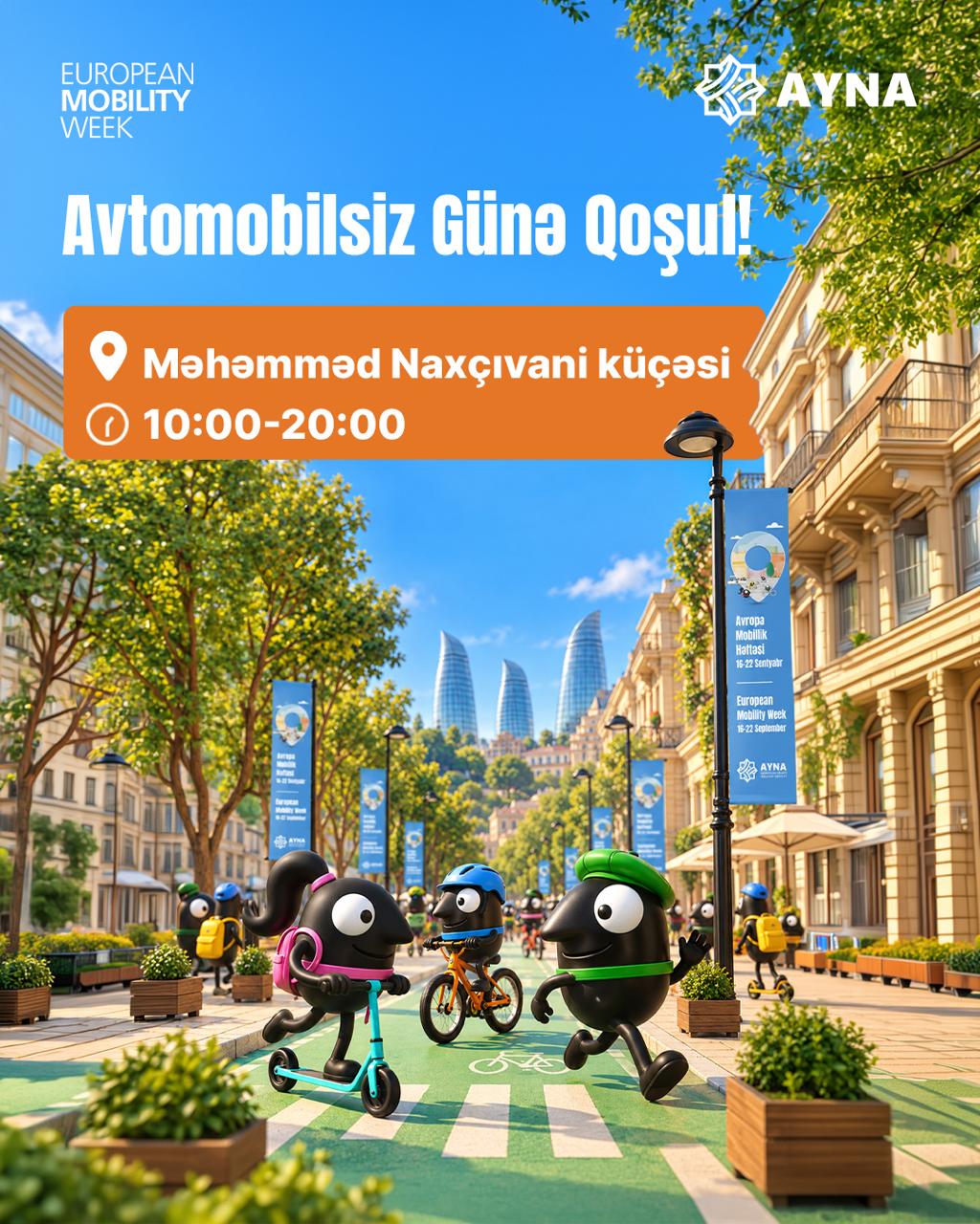 “Avropa Mobillik Həftəsi” çərçivəsində “Avtomobilsiz gün” təşkil olunacaq