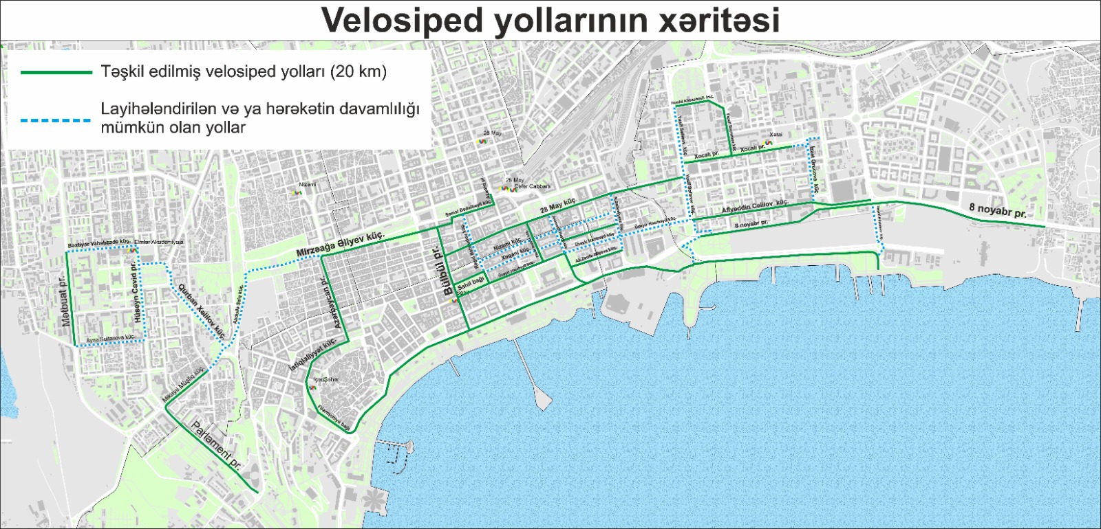 AYNA 20 km-lik yeni mikromobillik zolağını istifadəyə verdi