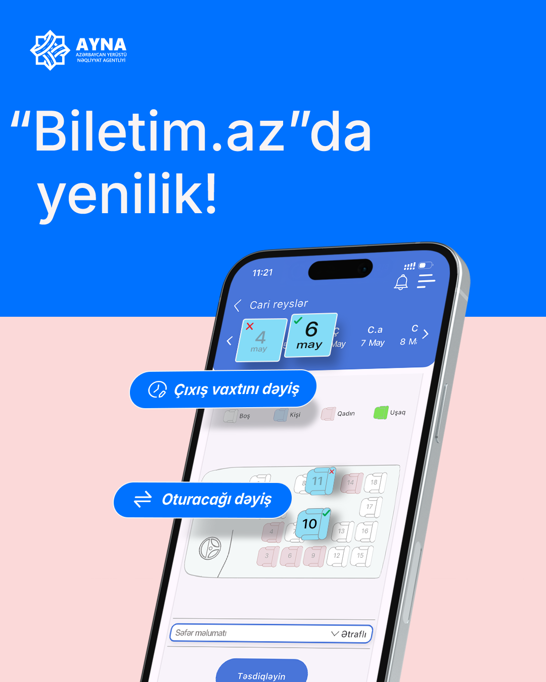 “Biletim.az” portalına yeni funksiya əlavə olunub